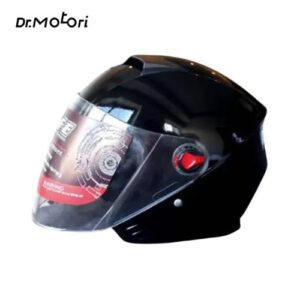 کلاه کاسکت بدون فک مدل mb-31 برند tsp مشکی براق