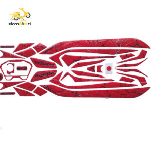 برچسب قرمز طرح دار 04 هوندا کلیک