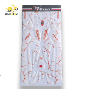 برچسب سفید طرح دار هوندا کلیک