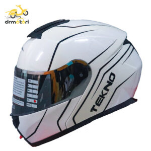 کلاه کاسکت فک متحرک تکنو طرح WB