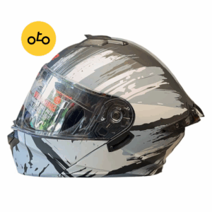 کلاه کاسکت فک متحرک MA2 کد 963 خاکستری