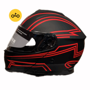 کلاه کاسکت فک متحرک بلوتوث دار MA2 کد 965 – قرمز + MA2